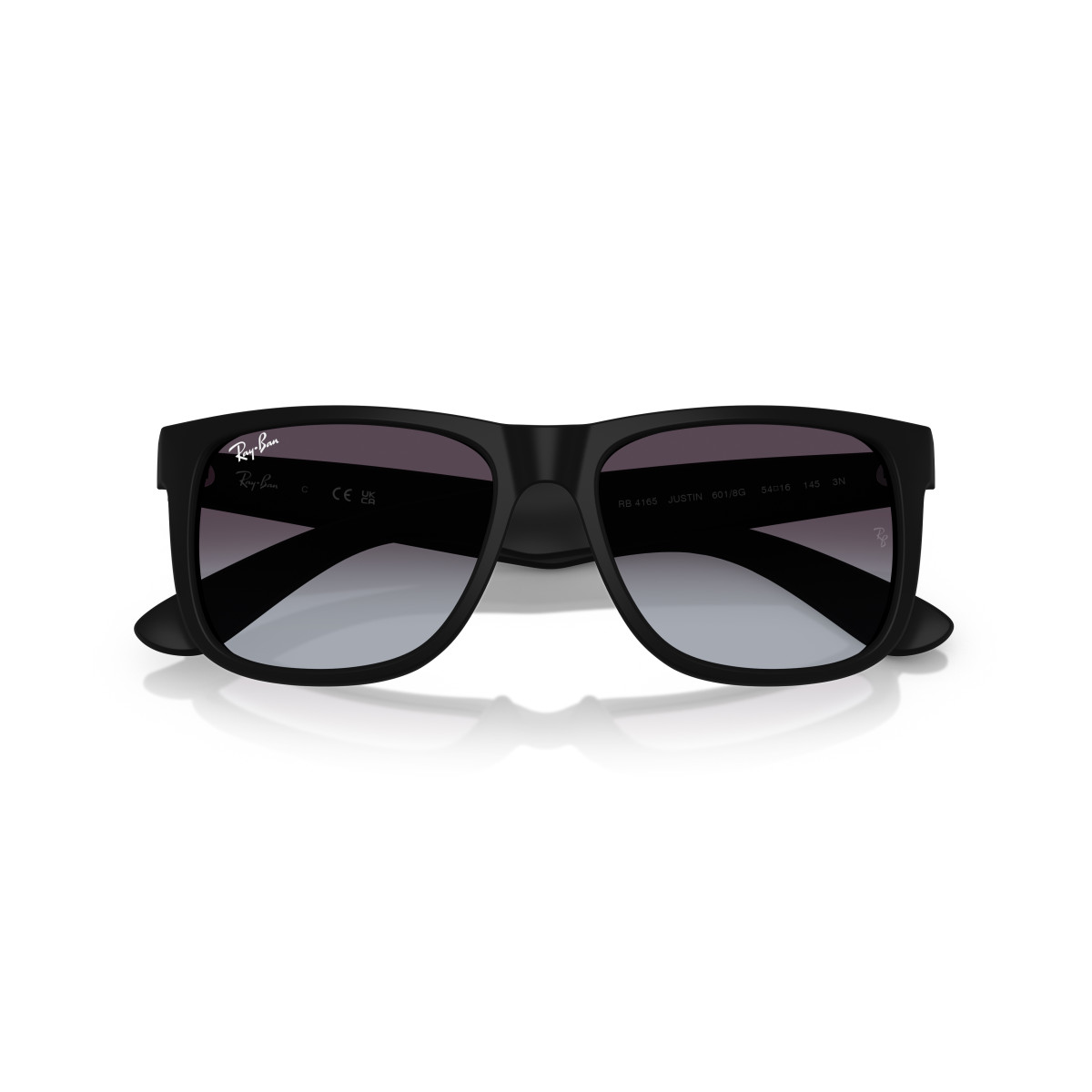 Ray-Ban Justin Classic saulesbrilles | Rubber Black - Dark Grey