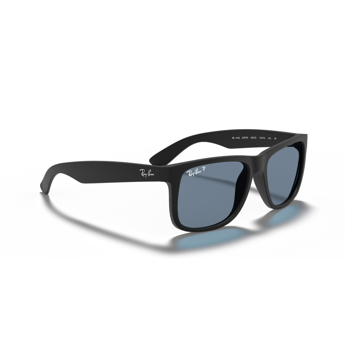 Ray-Ban Justin Classic saulesbrilles | Polarized | Rubber Black - Dark Blue
