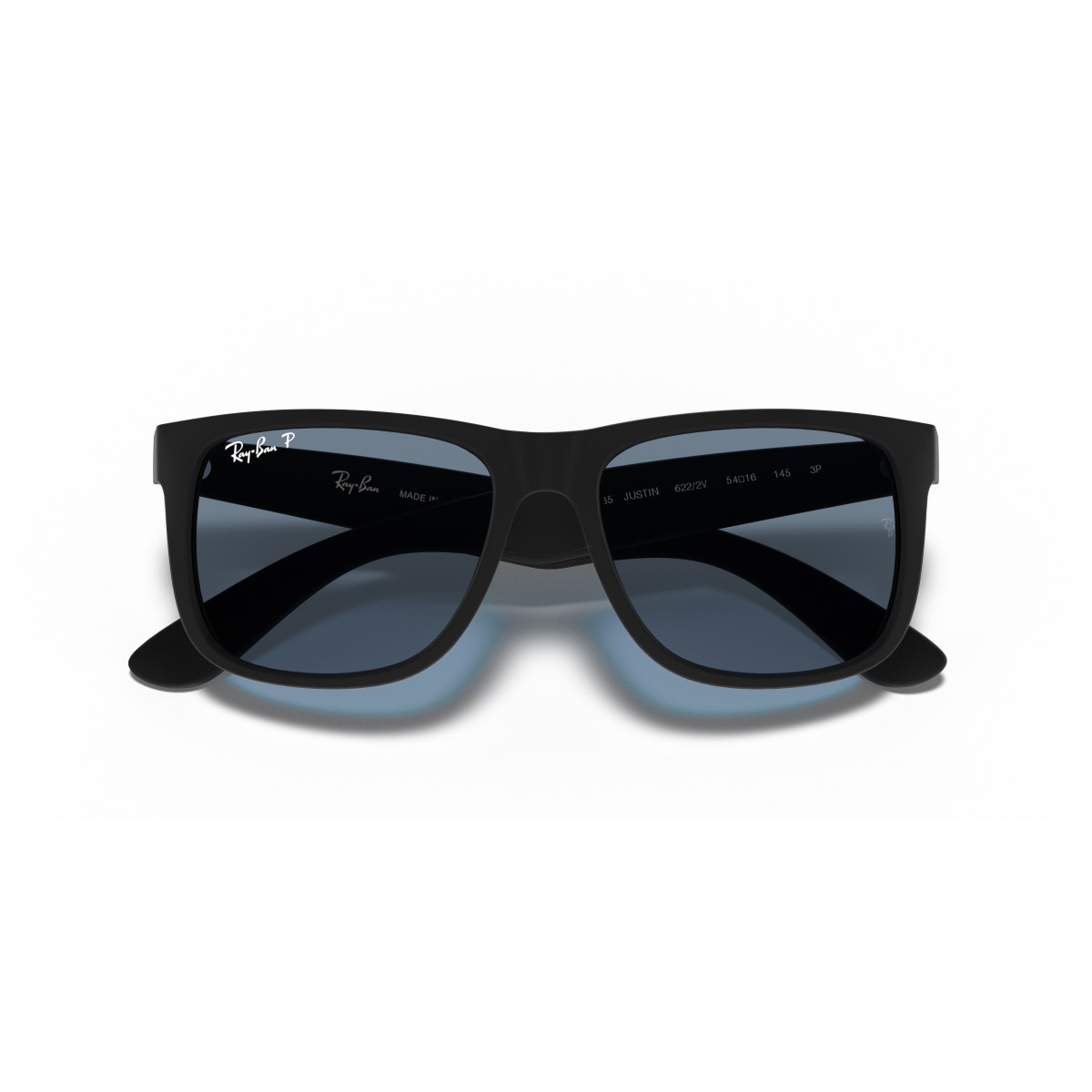 Ray-Ban Justin Classic saulesbrilles | Polarized | Rubber Black - Dark Blue