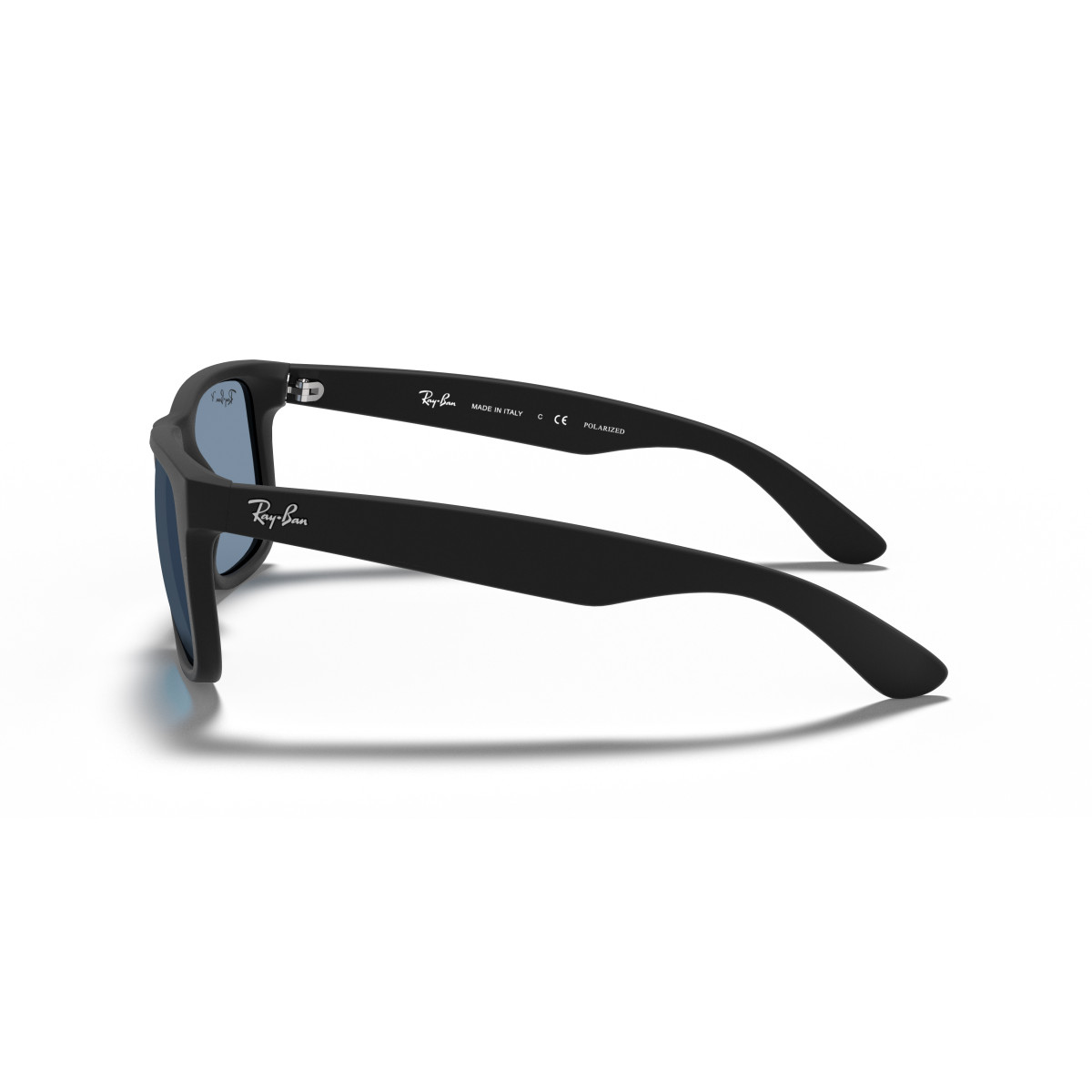 Ray-Ban Justin Classic saulesbrilles | Polarized | Rubber Black - Dark Blue