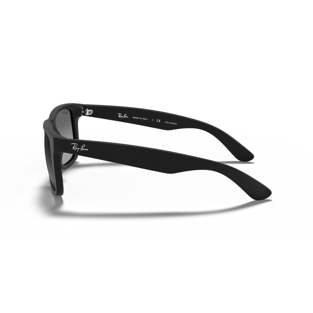 Ray-Ban Justin Classic saulesbrilles | Polarized | Rubber Black - Light Grey