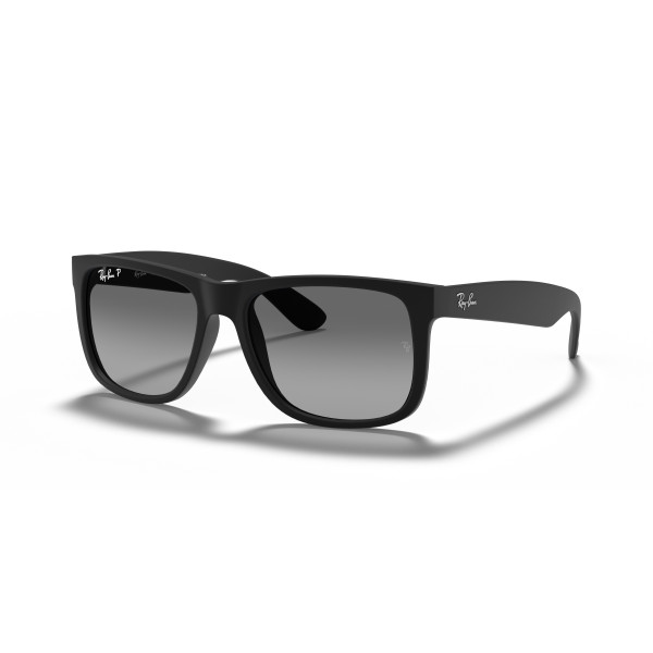 Ray-Ban Justin Classic saulesbrilles | Polarized | Rubber Black - Light Grey