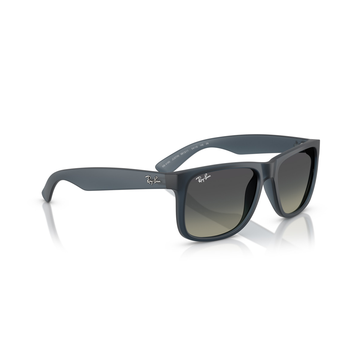 Ray-Ban Justin Classic saulesbrilles | Rubber Blue - Gradient Grey
