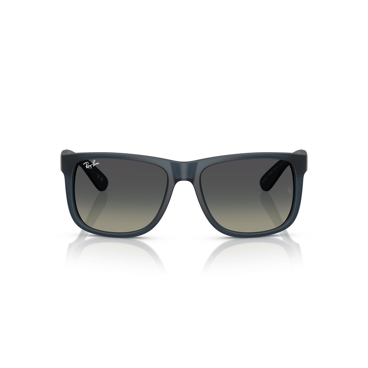 Ray-Ban Justin Classic saulesbrilles | Rubber Blue - Gradient Grey