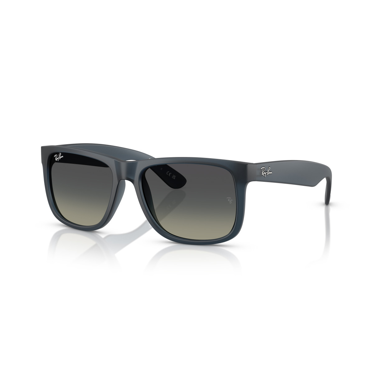 Ray-Ban Justin Classic saulesbrilles | Rubber Blue - Gradient Grey