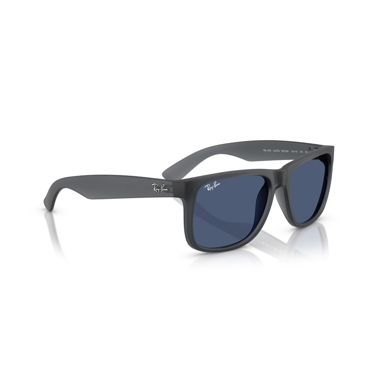 Ray-Ban Justin Classic saulesbrilles | Opal Grey - Dark Blue