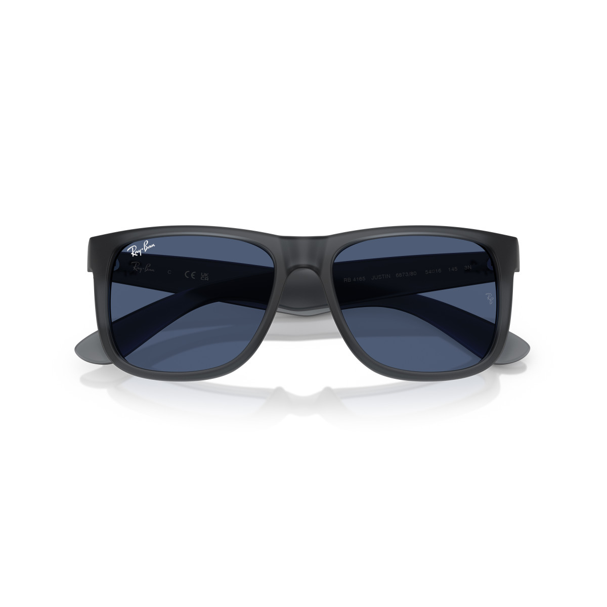 Ray-Ban Justin Classic saulesbrilles | Opal Grey - Dark Blue