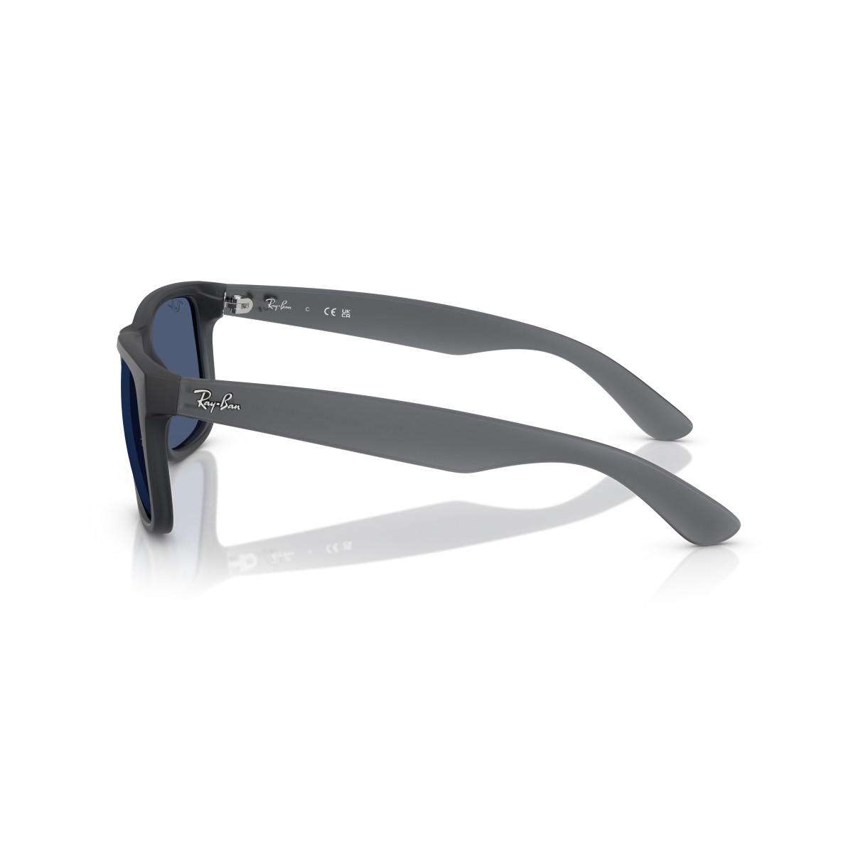 Ray-Ban Justin Classic saulesbrilles | Opal Grey - Dark Blue