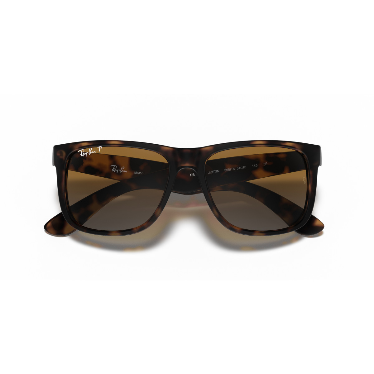 Ray-Ban Justin Classic saulesbrilles | Polarized | Havana - Brown Grey