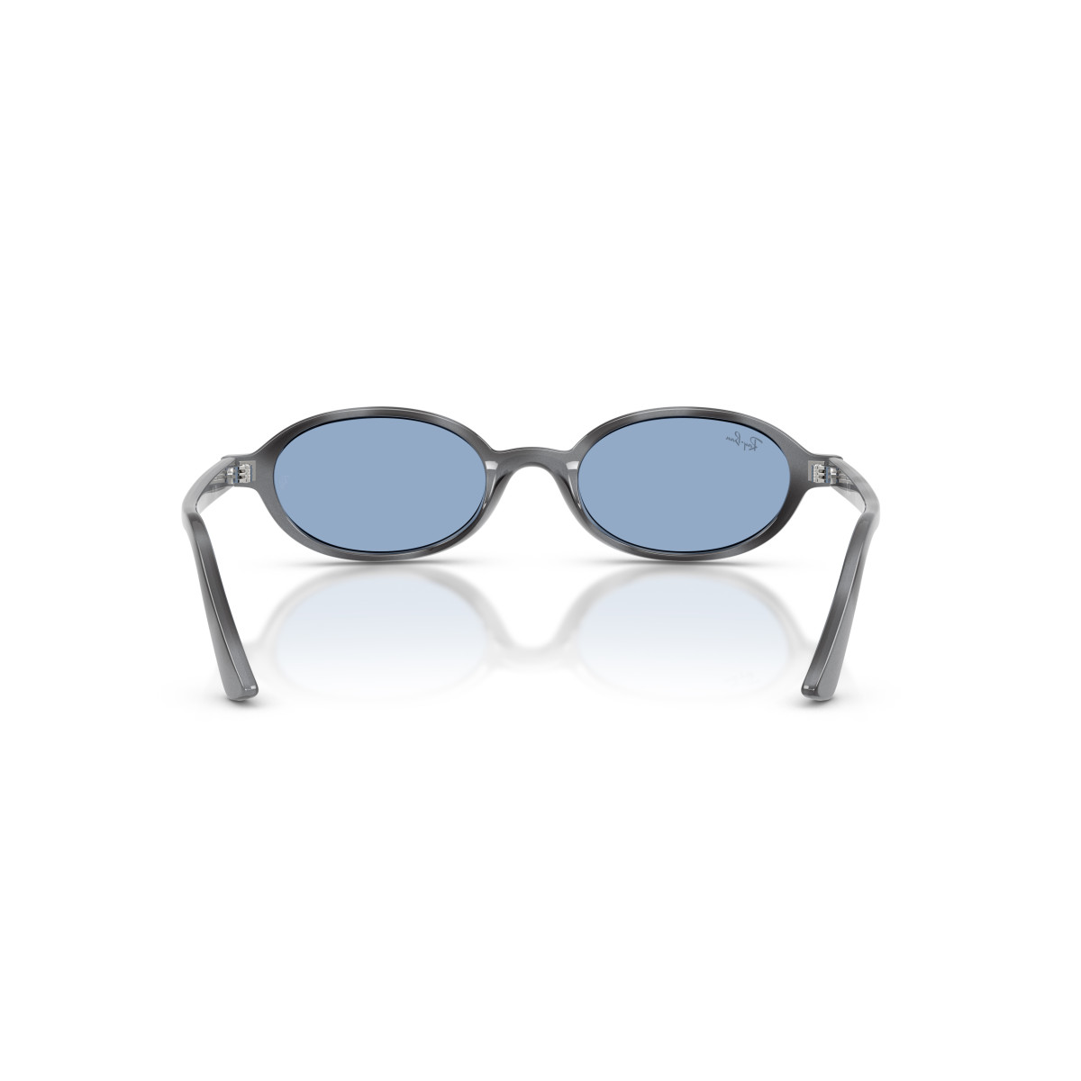 Ray-Ban Khal Small saulesbrilles | Dark Grey Havana - Blue
