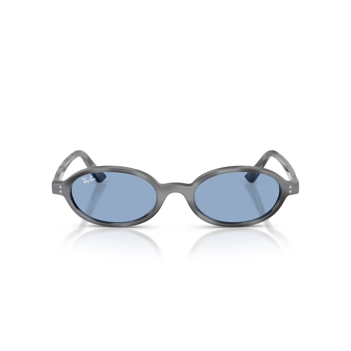 Ray-Ban Khal Small saulesbrilles | Dark Grey Havana - Blue