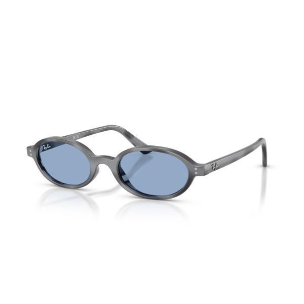 Ray-Ban Khal Small saulesbrilles | Dark Grey Havana - Blue