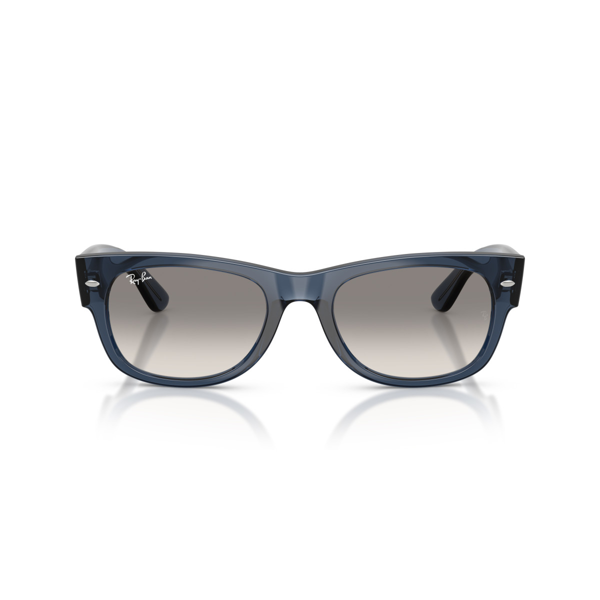 Ray-Ban Mega Wayfarer II saulesbrilles | Transparent Dark Blue - Clear Gradient Grey