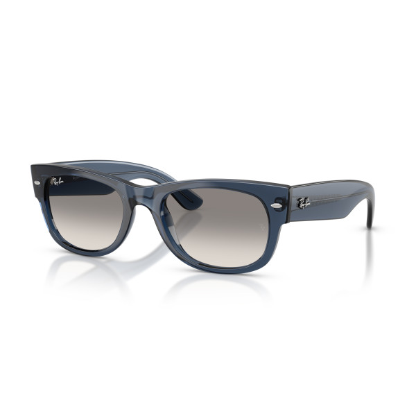 Ray-Ban Mega Wayfarer II saulesbrilles | Transparent Dark Blue - Clear Gradient Grey
