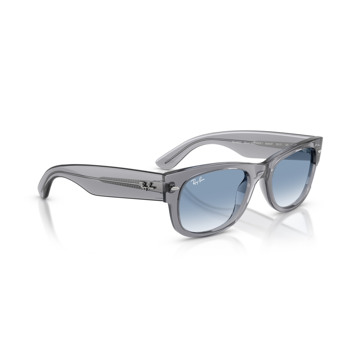 Ray-Ban Mega Wayfarer II saulesbrilles | Grey - Clear Gradient Blue