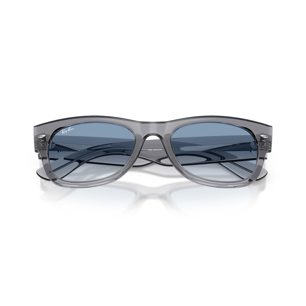 Ray-Ban Mega Wayfarer II saulesbrilles | Grey - Clear Gradient Blue