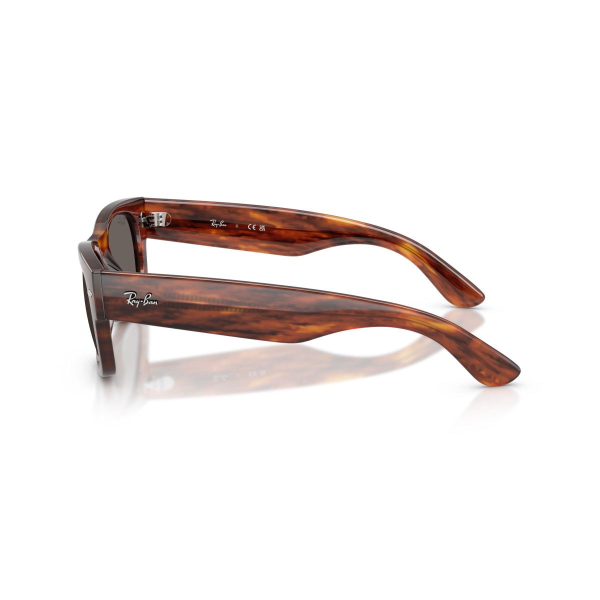 Ray-Ban Mega Wayfarer II saulesbrilles | Striped Havana - Dark Grey