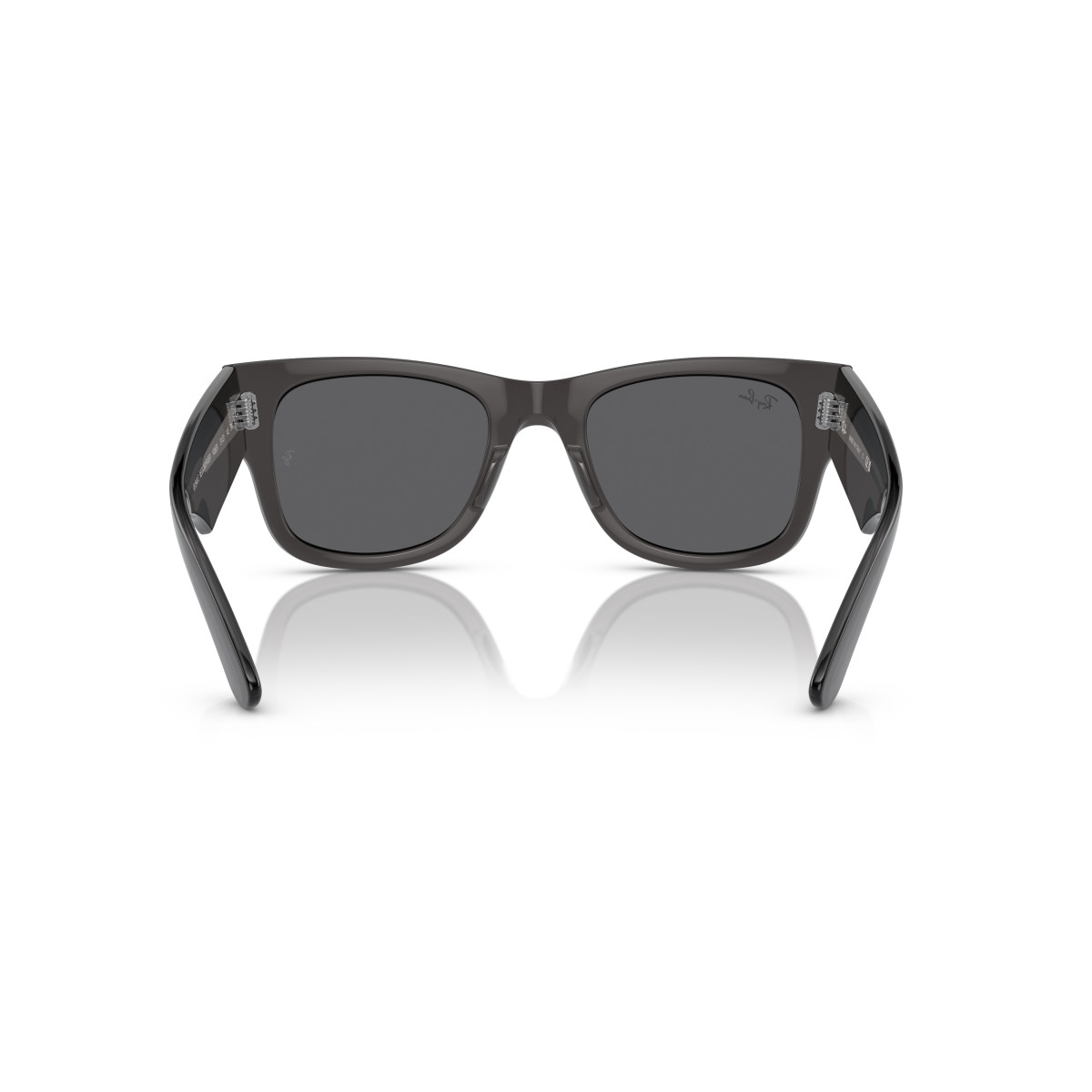 Ray-Ban Mega Wayfarer saulesbrilles | Transparent Black - Dark Grey