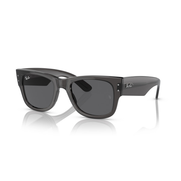 Ray-Ban Mega Wayfarer saulesbrilles | Transparent Black - Dark Grey