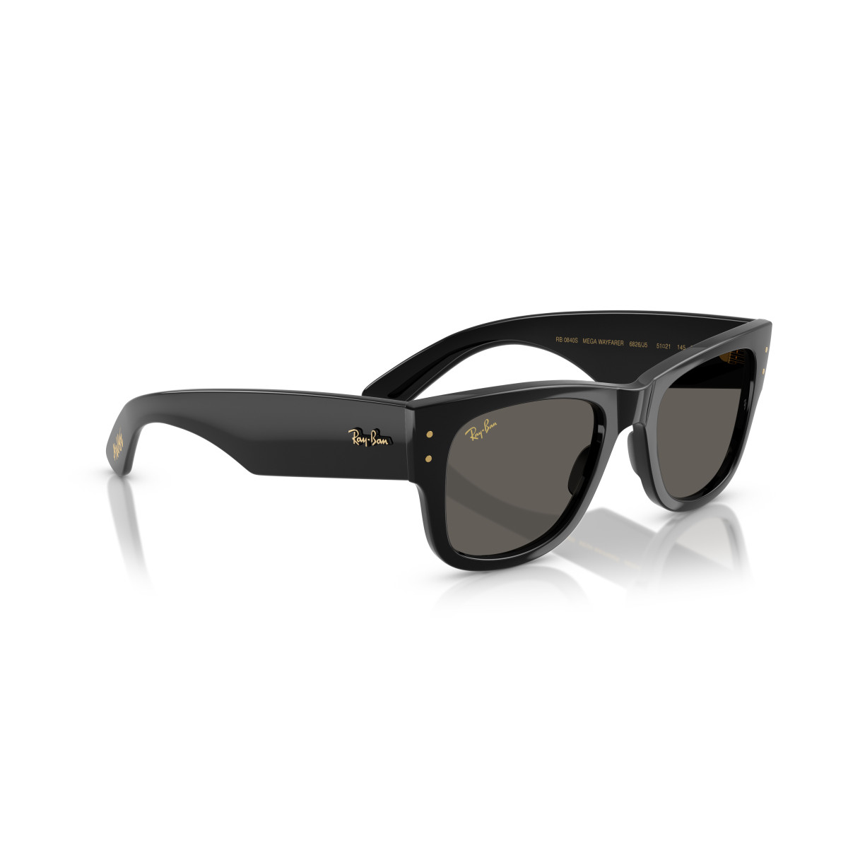 Ray-Ban Mega Wayfarer saulesbrilles | A$AP ROCKY Collection: Black Out | Black - Ultra Blue