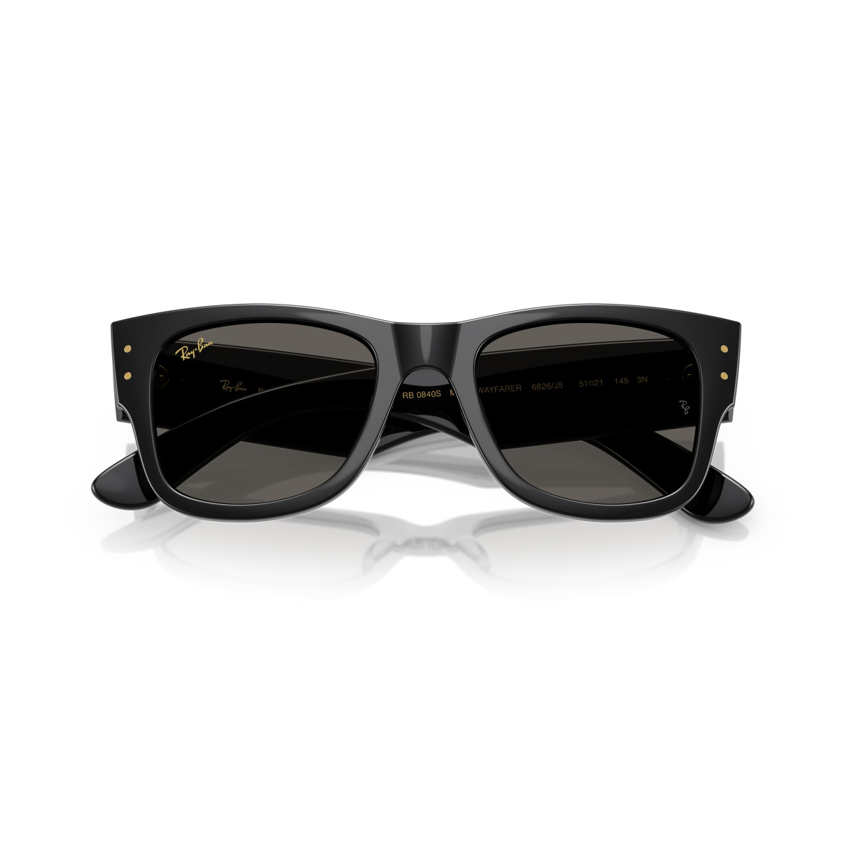 Ray-Ban Mega Wayfarer saulesbrilles | A$AP ROCKY Collection: Black Out | Black - Ultra Blue
