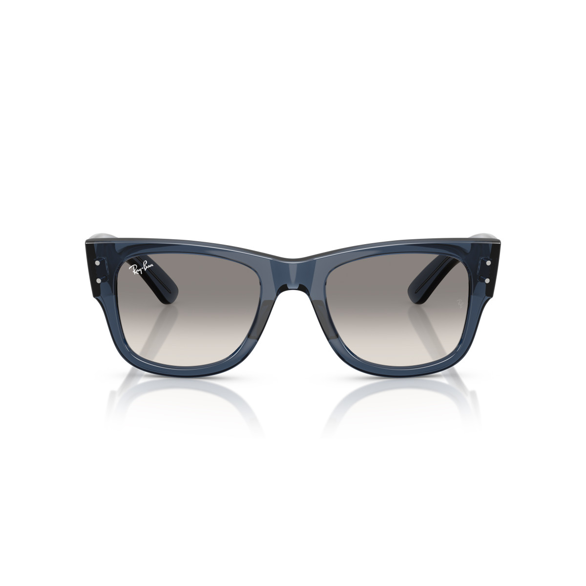 Ray-Ban Mega Wayfarer saulesbrilles | Transparent Dark Grey - Clear Gradient Grey