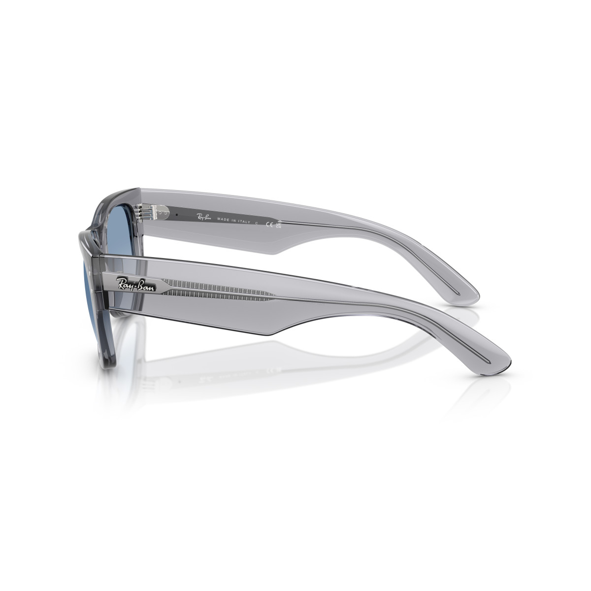 Ray-Ban Mega Wayfarer saulesbrilles | Transparent Grey - Clear Gradient Blue