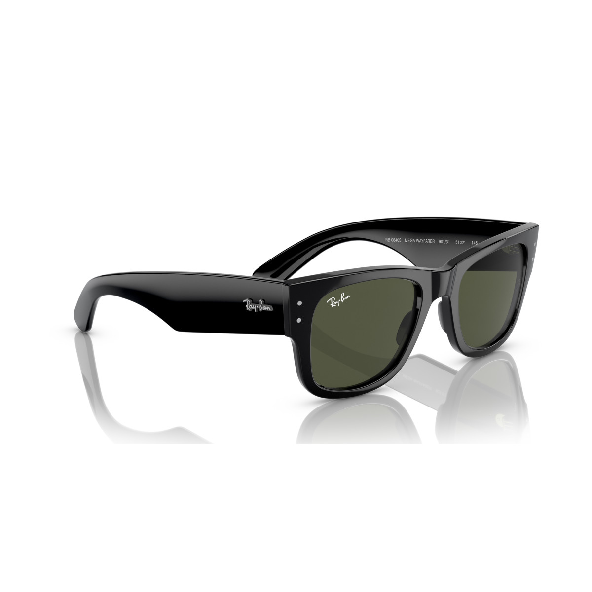 Ray-Ban Mega Wayfarer saulesbrilles | Black - Green