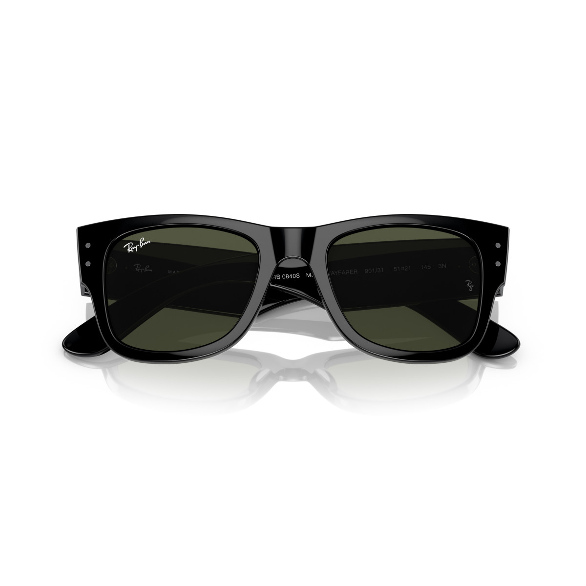 Ray-Ban Mega Wayfarer saulesbrilles | Black - Green