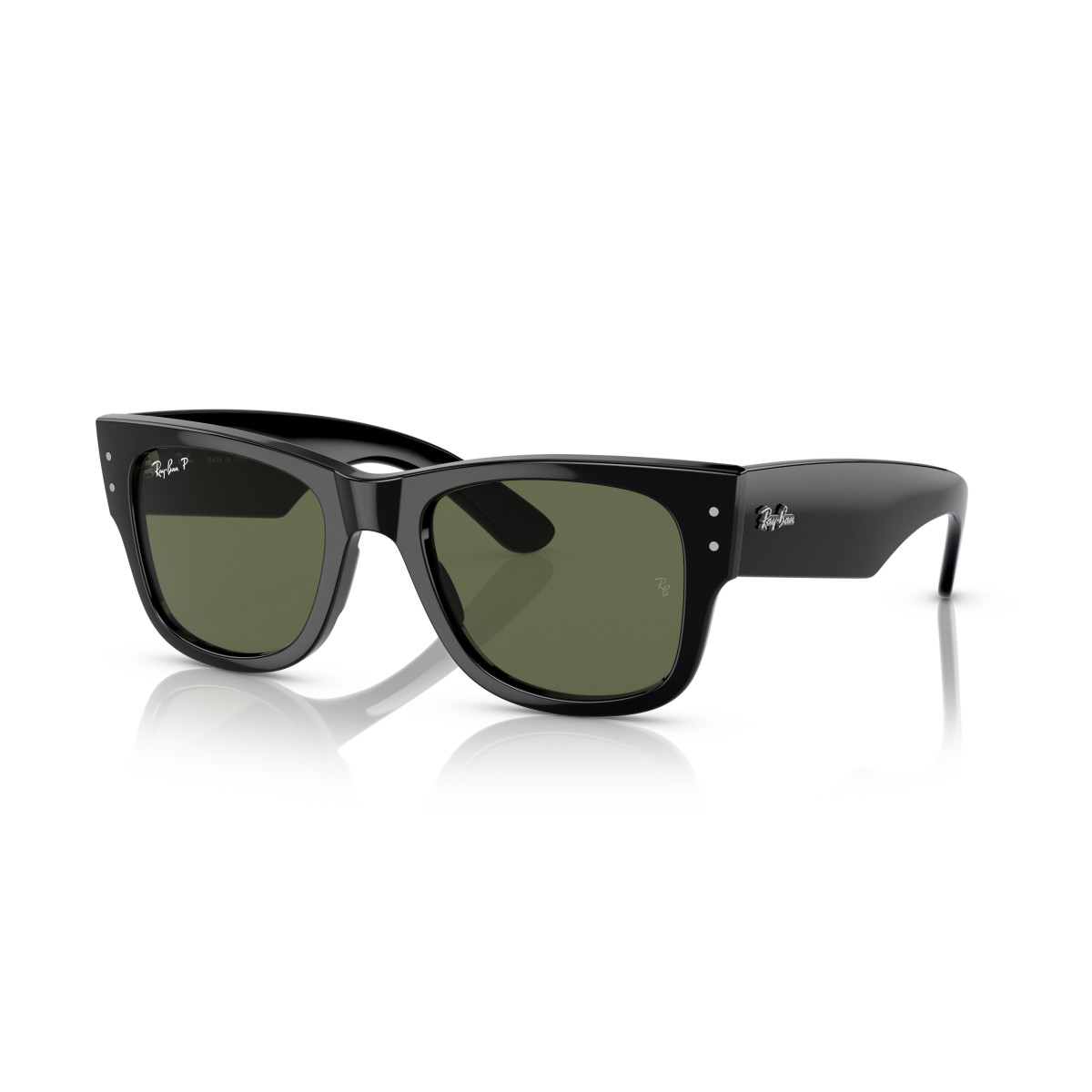 Ray-Ban Mega Wayfarer saulesbrilles | Polarized | Black - Green