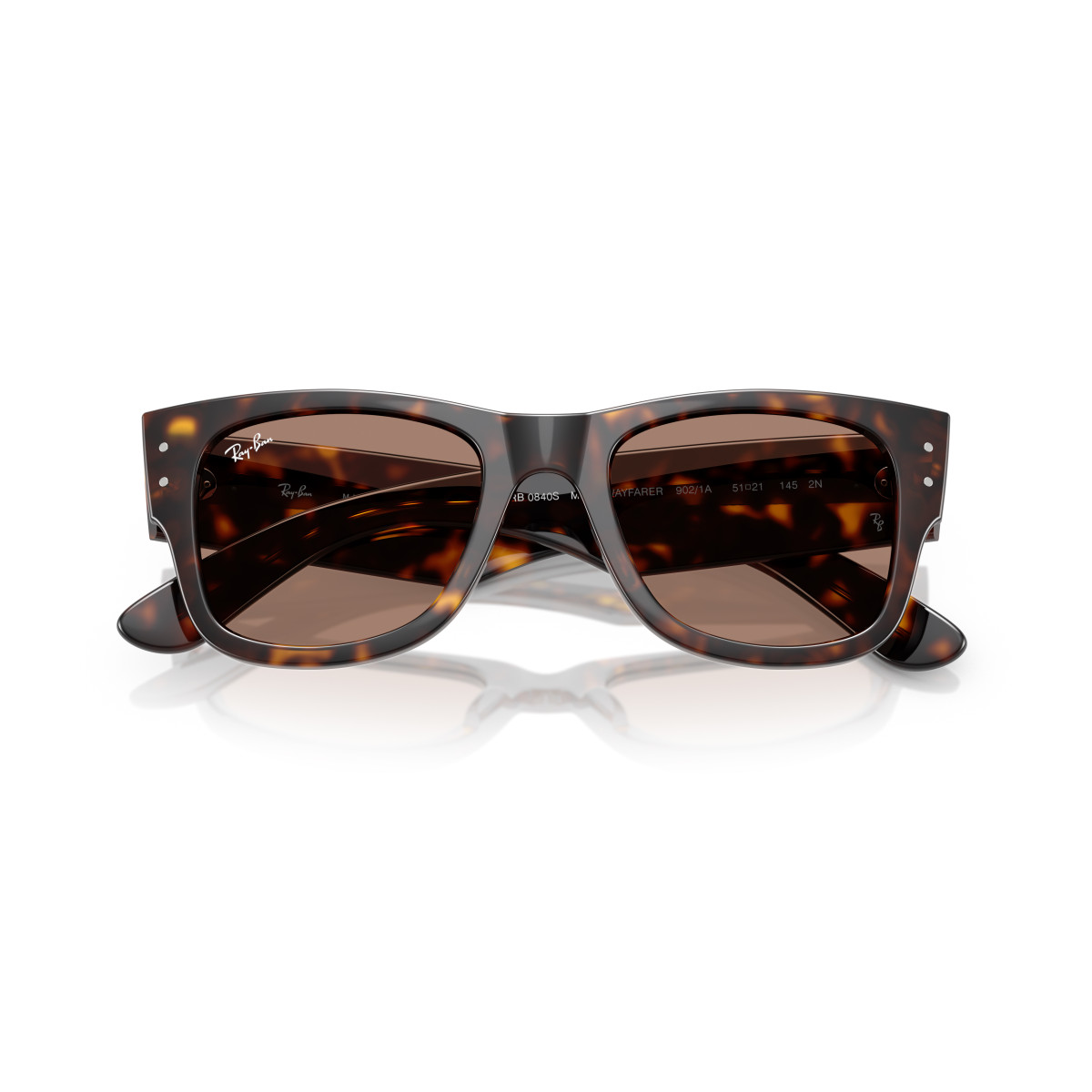 Ray-Ban Mega Wayfarer saulesbrilles | Havana - Light Violet