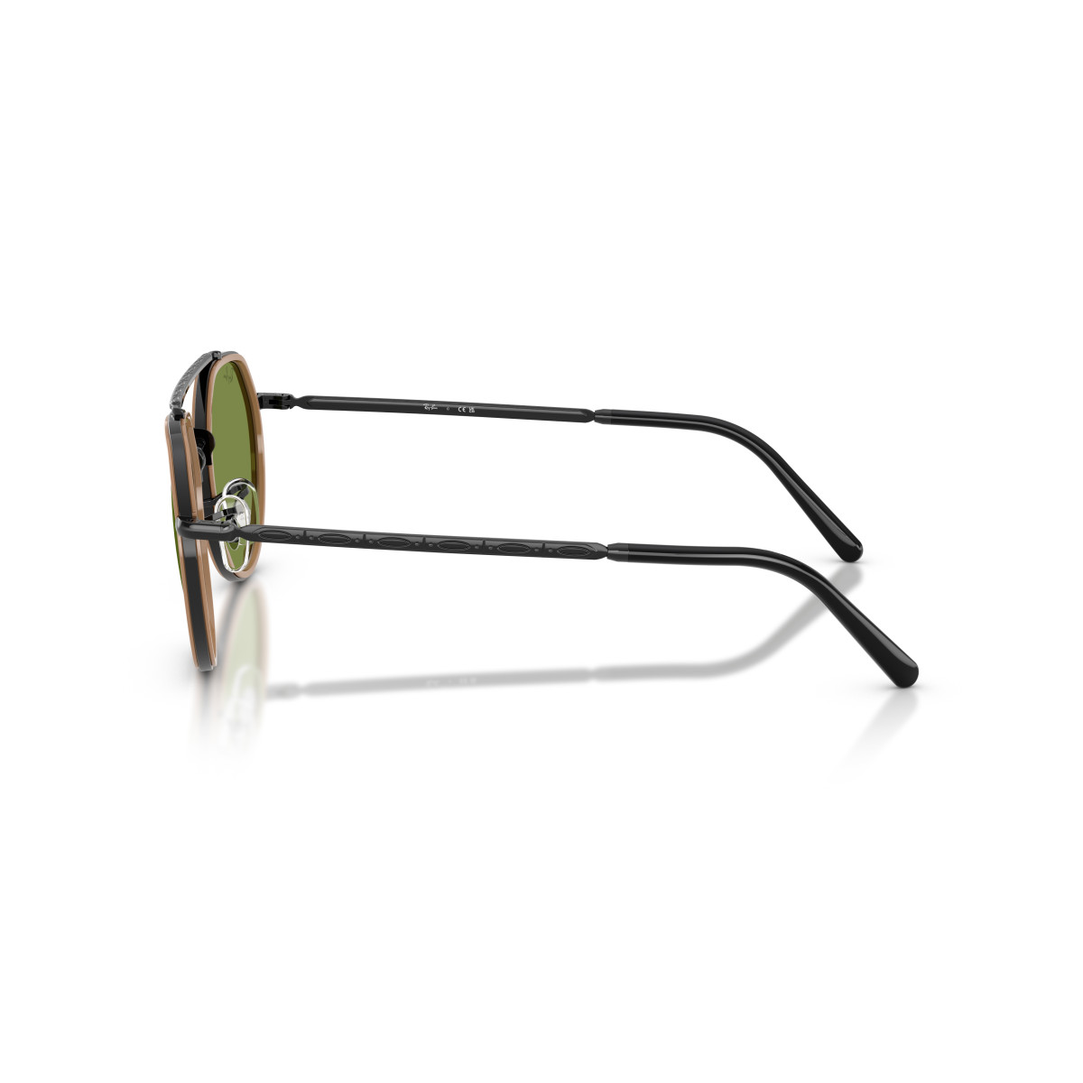 Ray-Ban RB3765 saulesbrilles | Black - Green