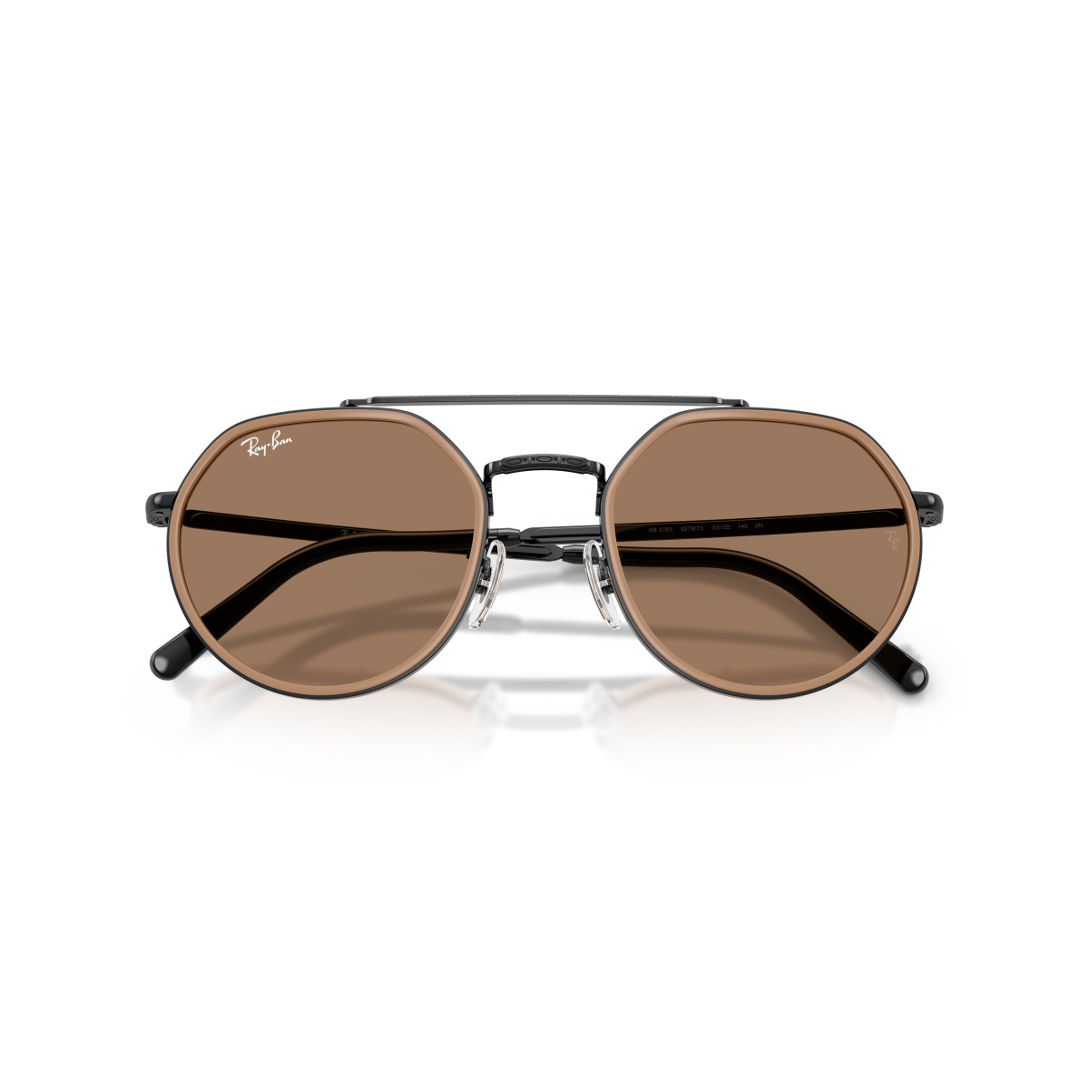 Ray-Ban RB3765 saulesbrilles | Black - Brown