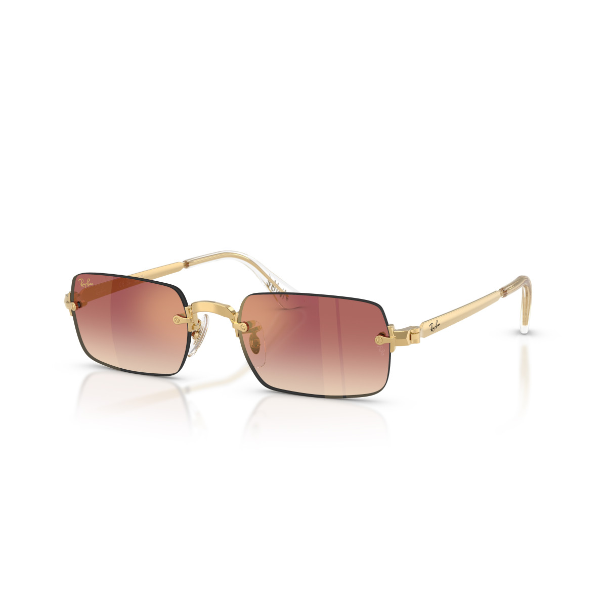 Ray-Ban RB3928 By A$AP Rocky saulesbrilles | Arista Gold - Clear Gradient Dark Violet