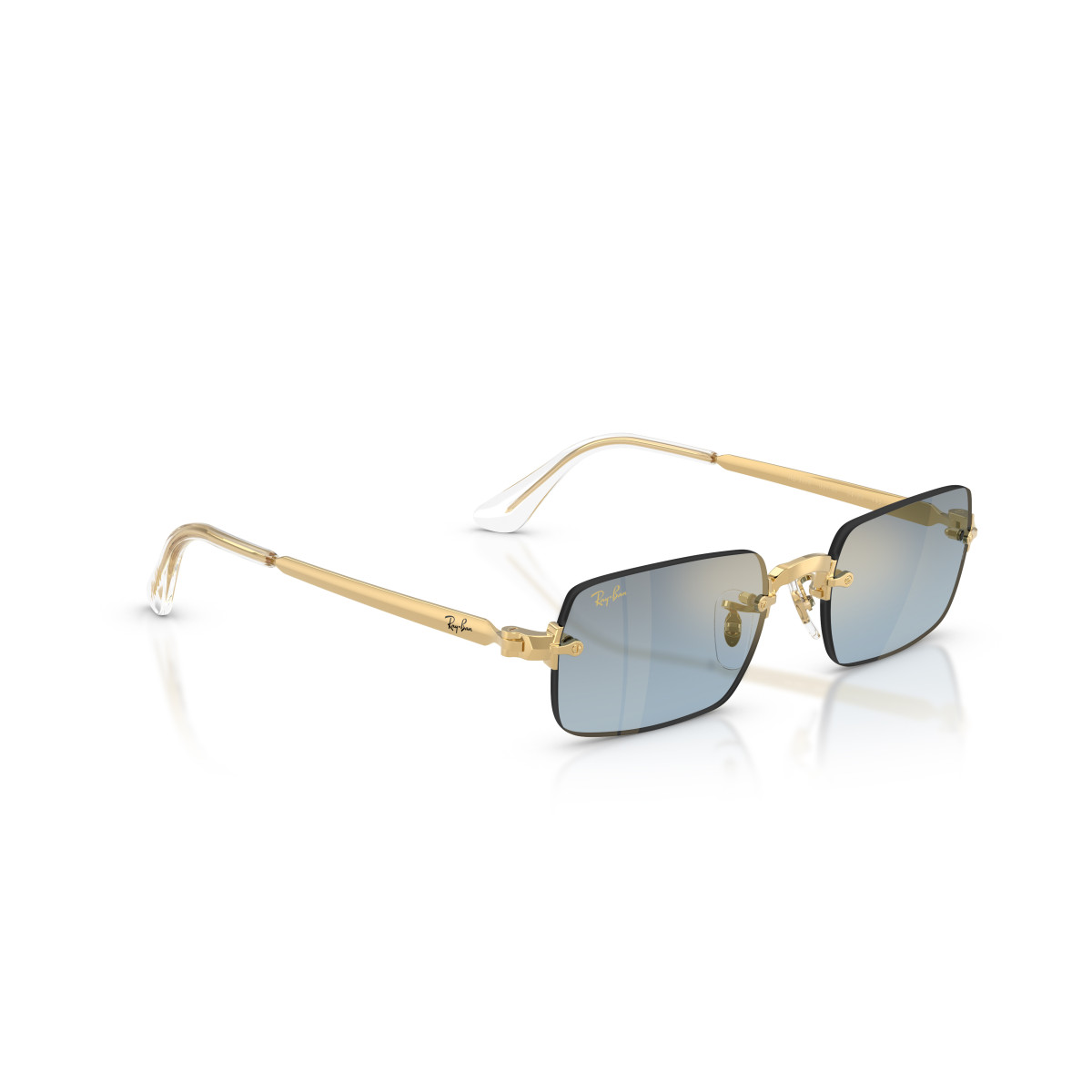 Ray-Ban RB3928 By A$AP Rocky saulesbrilles | Arista Gold - Blue Gradient Dark Grey