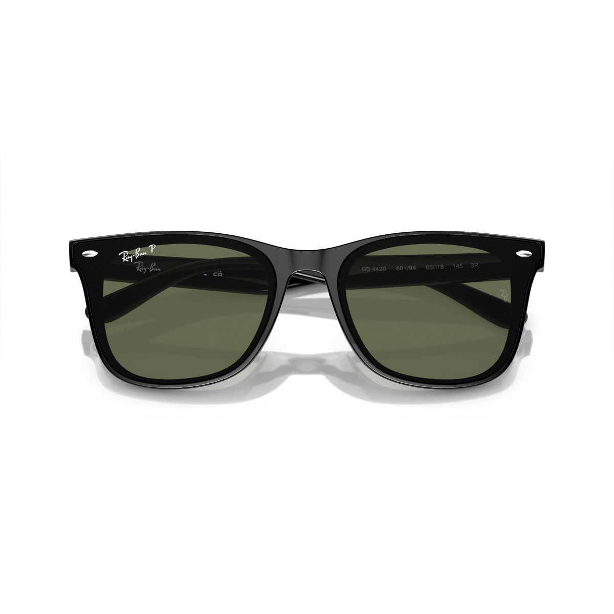 Ray-Ban RB4420 saulesbrilles | Polarized | Black - Dark Green