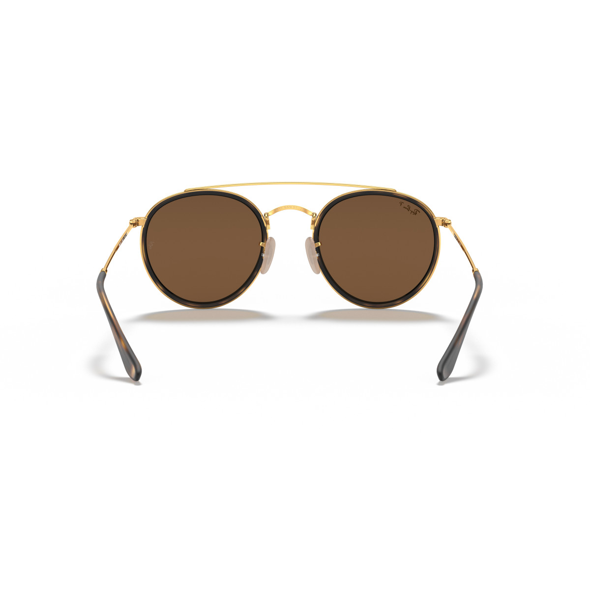 Ray-Ban Round Double Bridge saulesbrilles | Polarized | Arista Gold - Brown