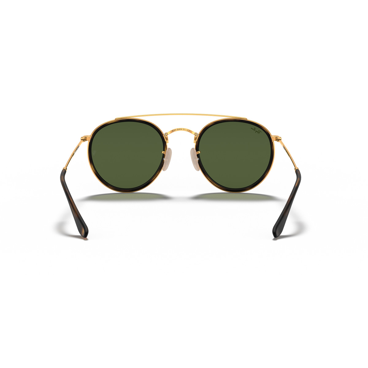 Ray-Ban Round Double Bridge saulesbrilles | Arista Gold - G-15 Green