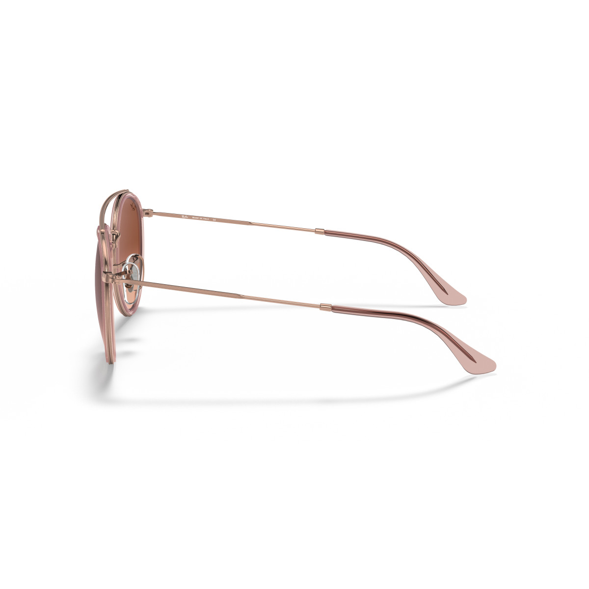 Ray-Ban Round Double Bridge saulesbrilles | Copper - Brown Gradient