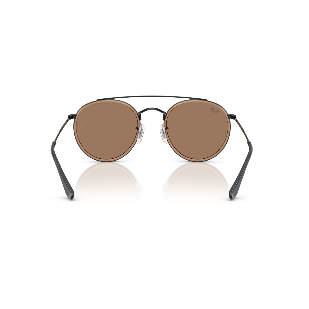 Ray-Ban Round Double Bridge saulesbrilles | Black - Brown