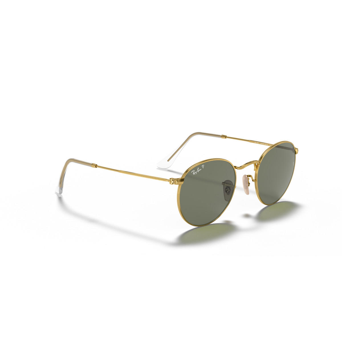 Ray-Ban Round Metal Small saulesbrilles | Polarised | Arista Gold - G-15 Green