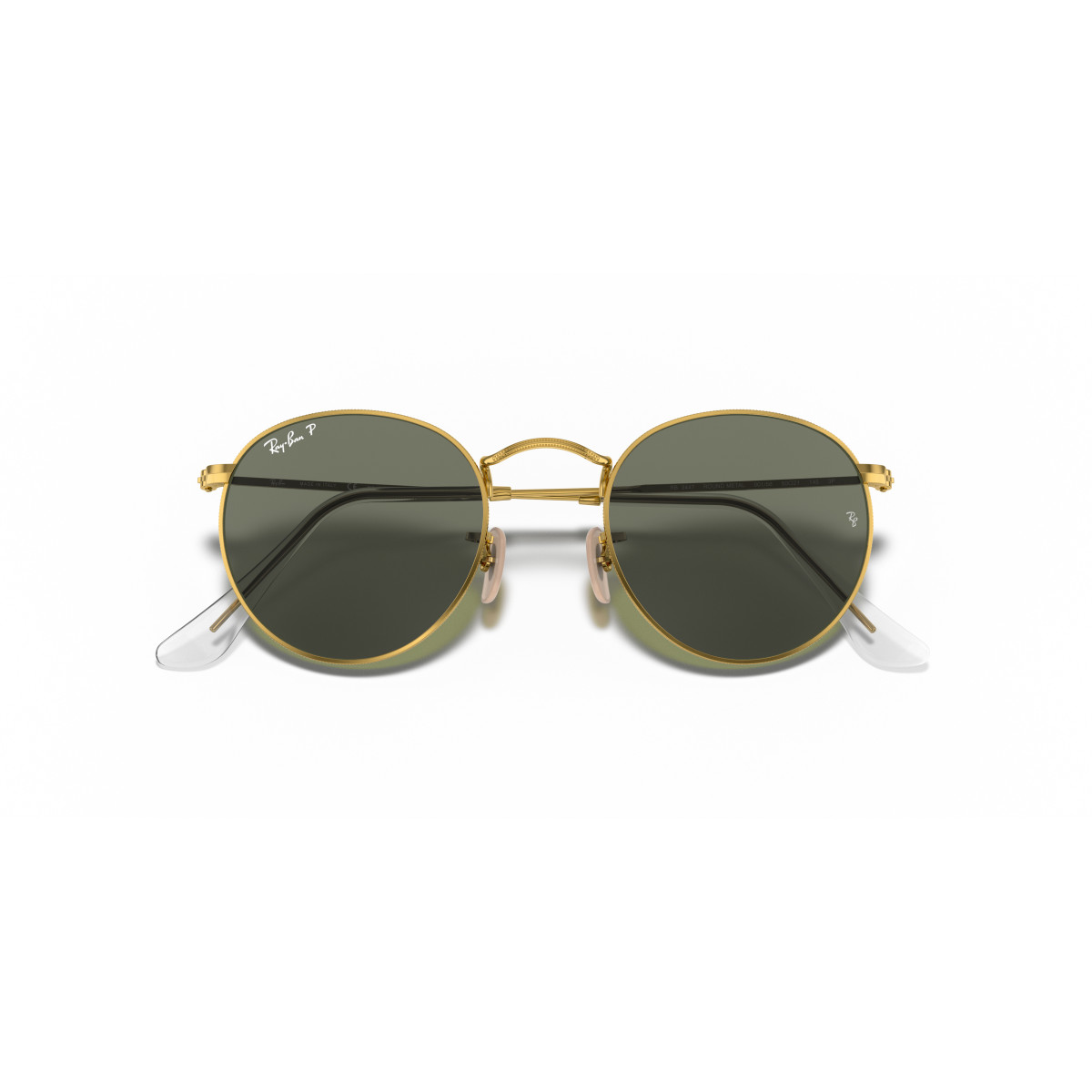 Ray-Ban Round Metal Small saulesbrilles | Polarised | Arista Gold - G-15 Green