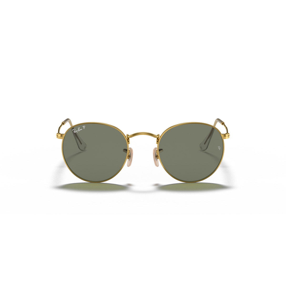 Ray-Ban Round Metal Small saulesbrilles | Polarised | Arista Gold - G-15 Green
