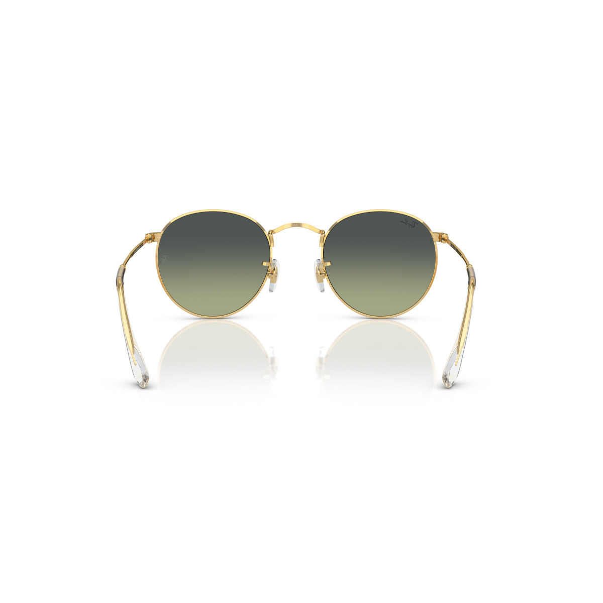 Ray-Ban Round Metal Large saulesbrilles | Arista Gold - Green Vintage