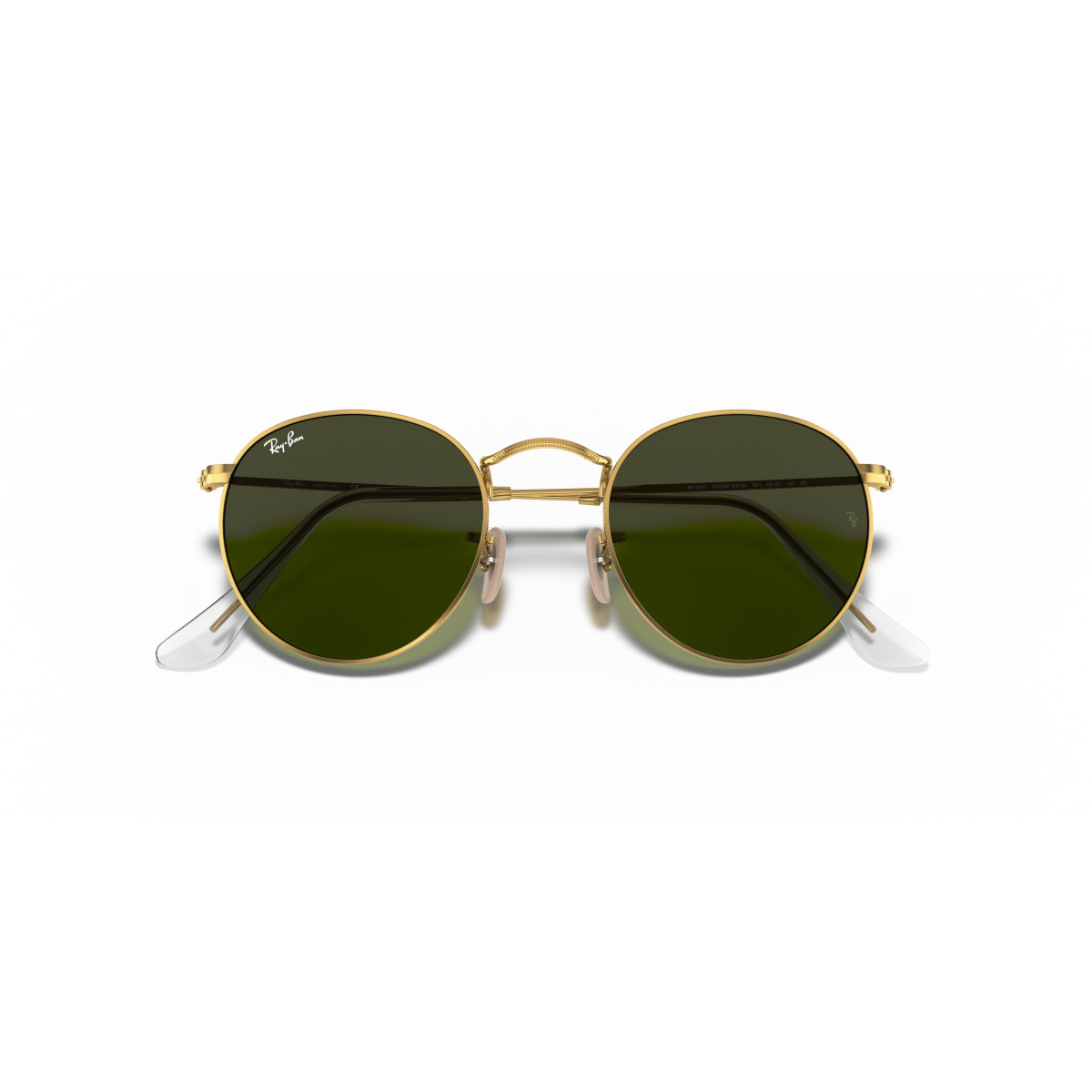 Ray-Ban Round Metal Small saulesbrilles | Arista Gold - G-15 Green
