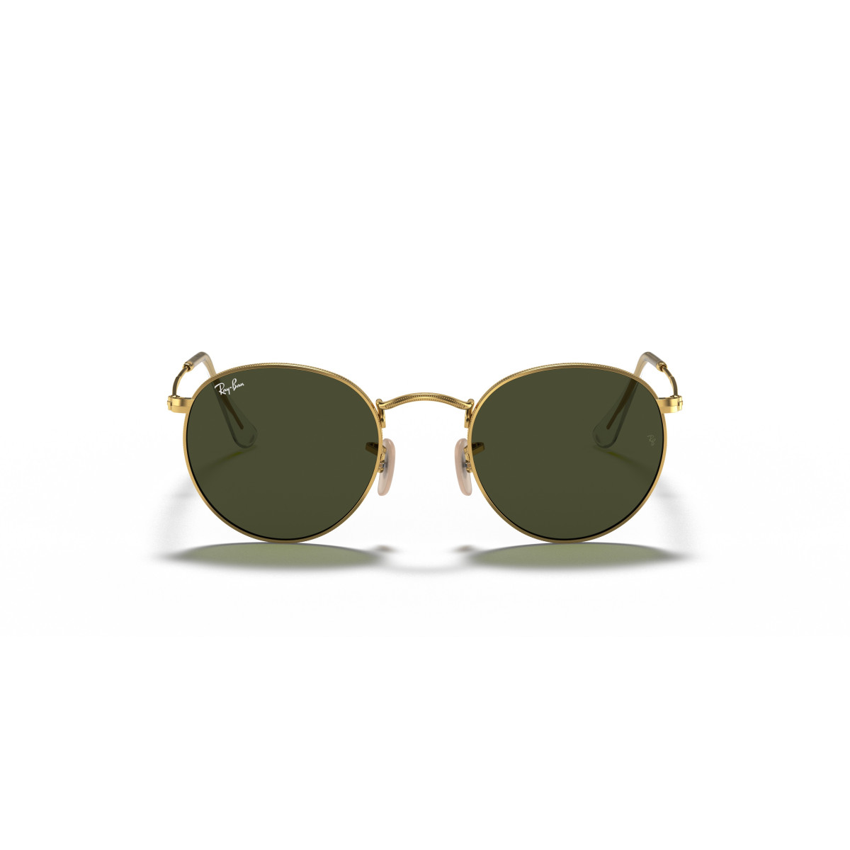 Ray-Ban Round Metal Small saulesbrilles | Arista Gold - G-15 Green