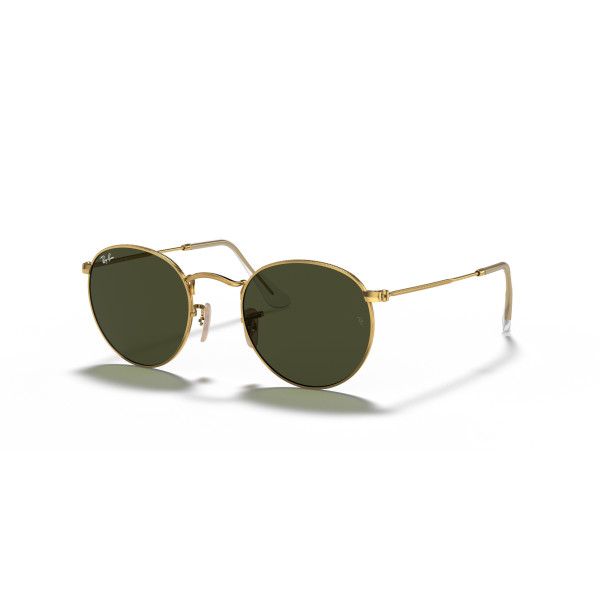 Ray-Ban Round Metal Large saulesbrilles | Arista Gold - G-15 Green Ray-Ban Round Metal Large saulesbrilles | Arista Gold - G-15 Green