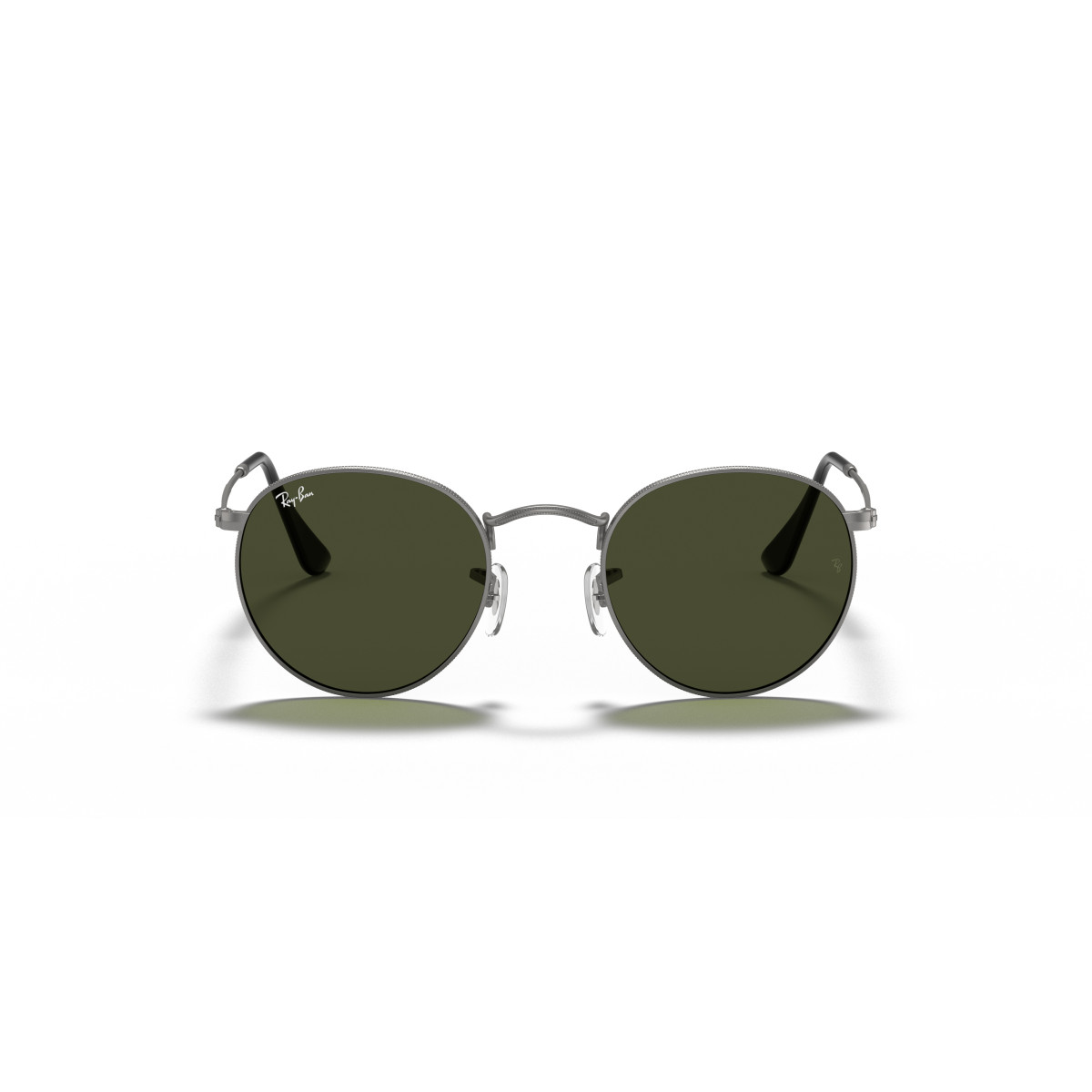Ray-Ban Round Metal Large saulesbrilles | Gunmetal - G-15 Green