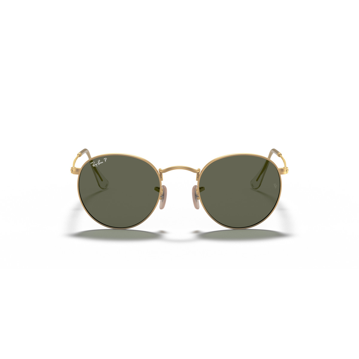 Ray-Ban Round Metal Small saulesbrilles | Polarized | Gold - G-15 Green