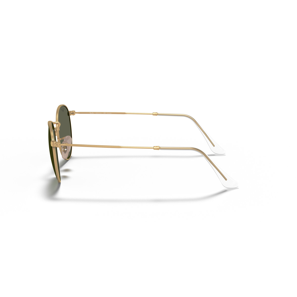 Ray-Ban Round Metal Small saulesbrilles | Polarized | Gold - G-15 Green